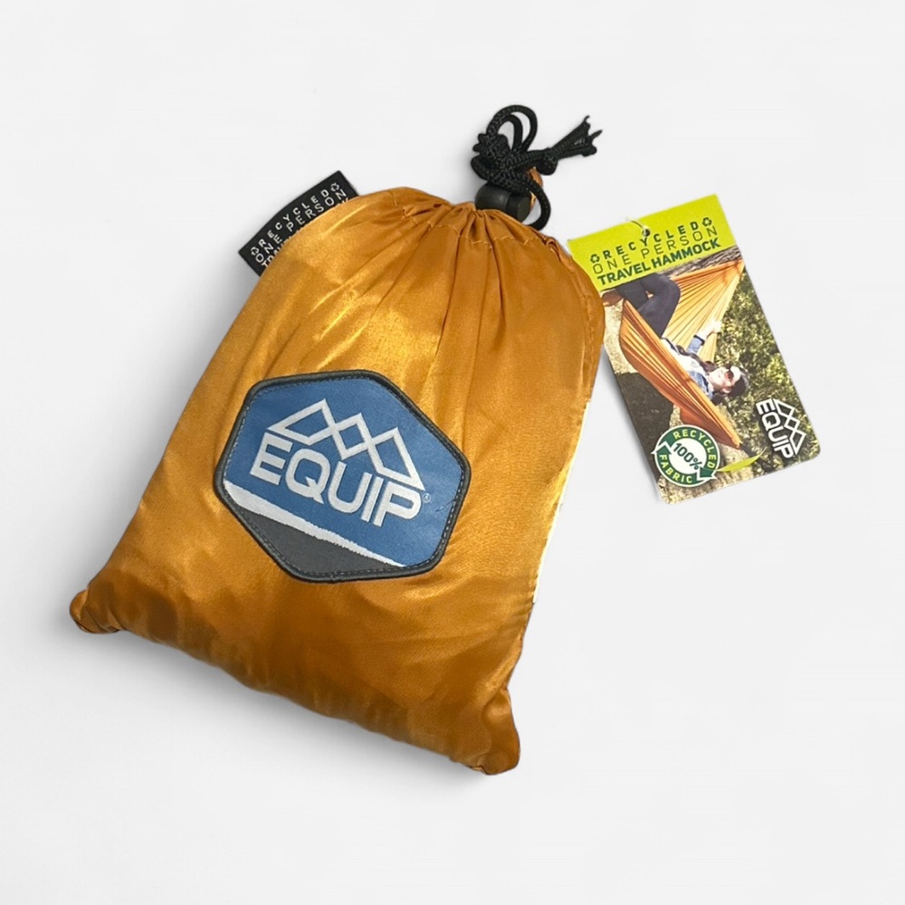 Equip One Person Travel Hammock New Orange